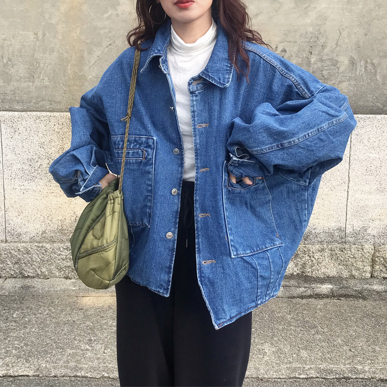 [秋再入荷]バルーンデニムジャケット