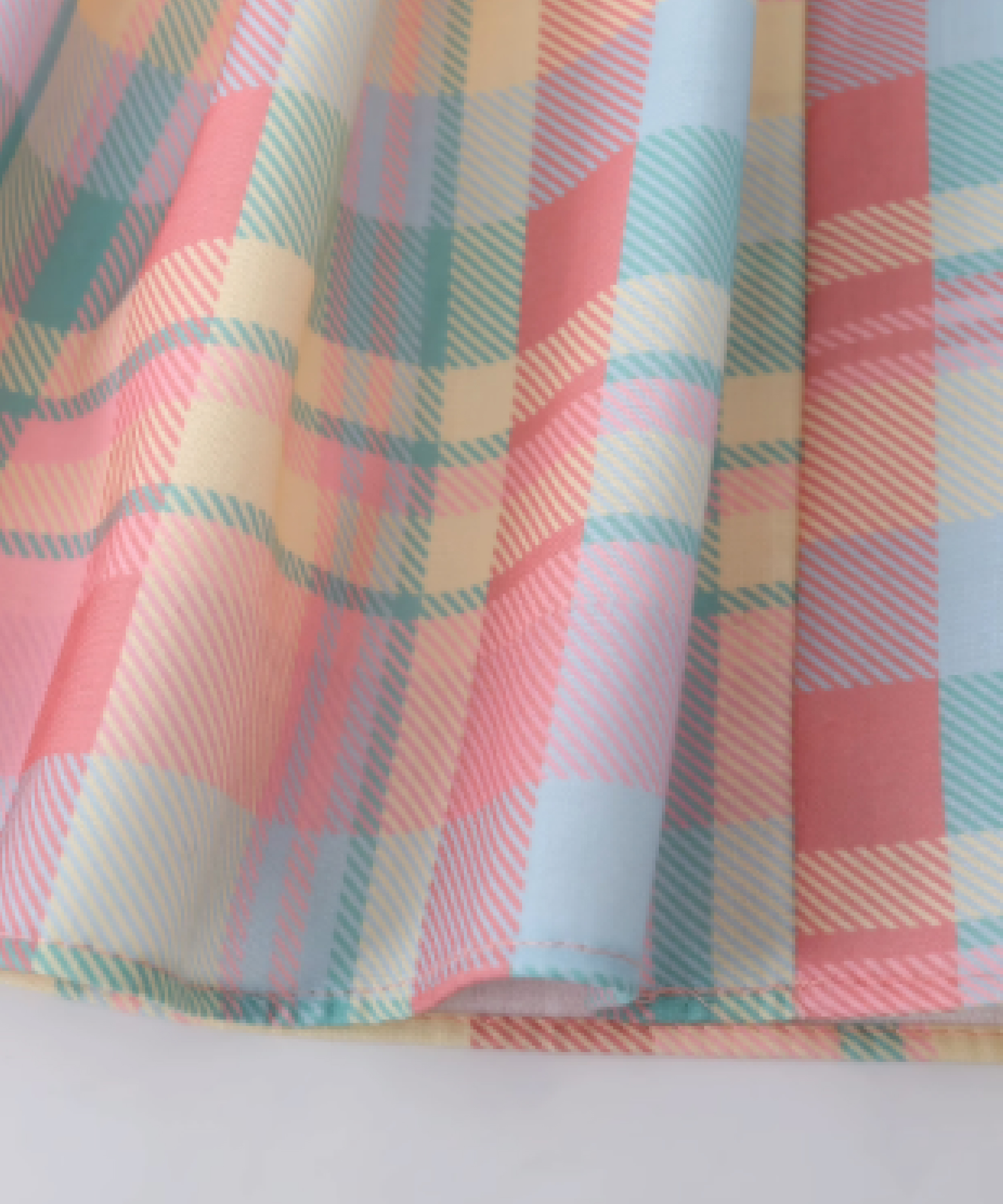 mishau0026puff チェックセットアップ　5-6y