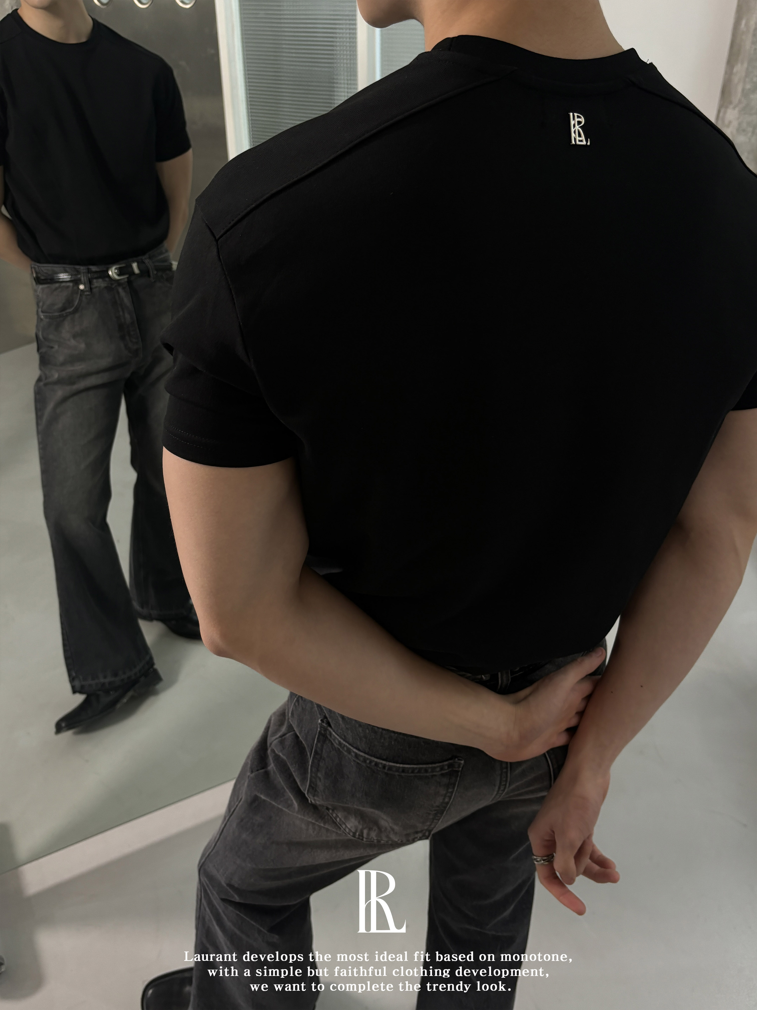 [original][S/S] Cool curave half t-shirts(4color)