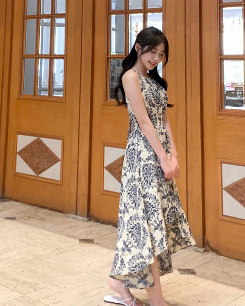 AMERI ニットワンピース ロングワンピース AMERI vintage ロングニット  