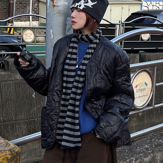 UNISEX]キルティングオーバーサイズジャケット | ファッション通販  