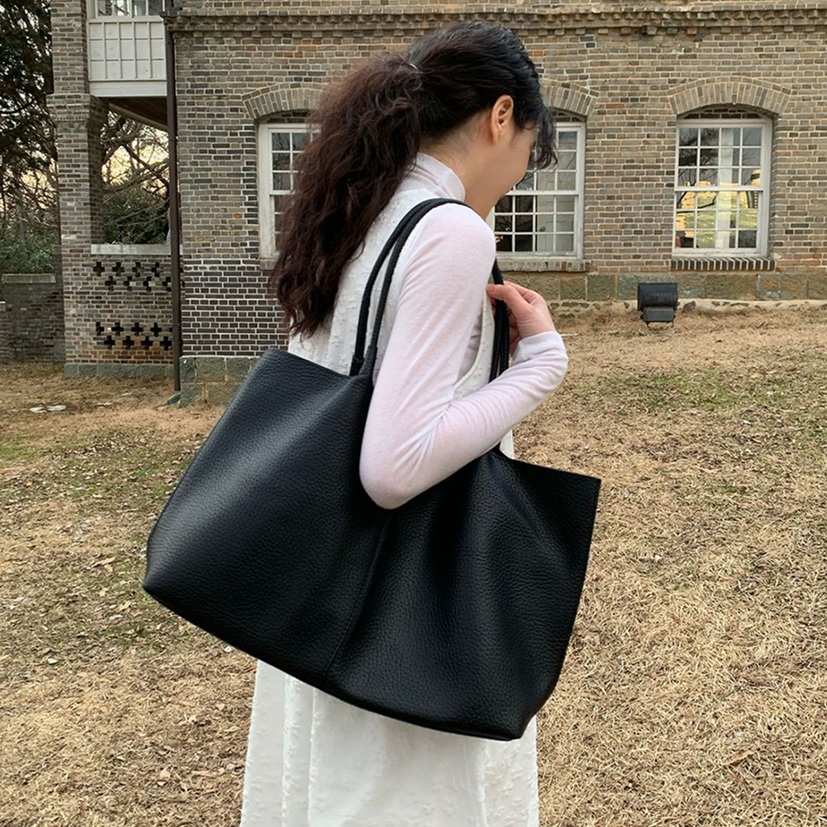 R.NEWBOLD麻製トートバック だぶつか