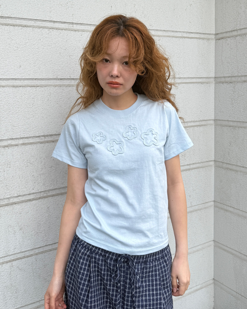 フラワーショートTシャツ