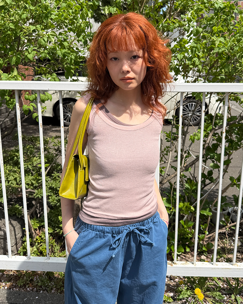 Uネックレイヤードキャミソール