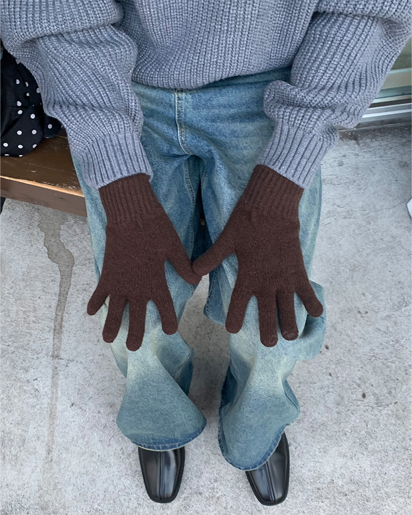 シンプルウール手袋