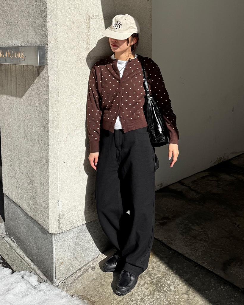 サイドポイントコットンパンツ