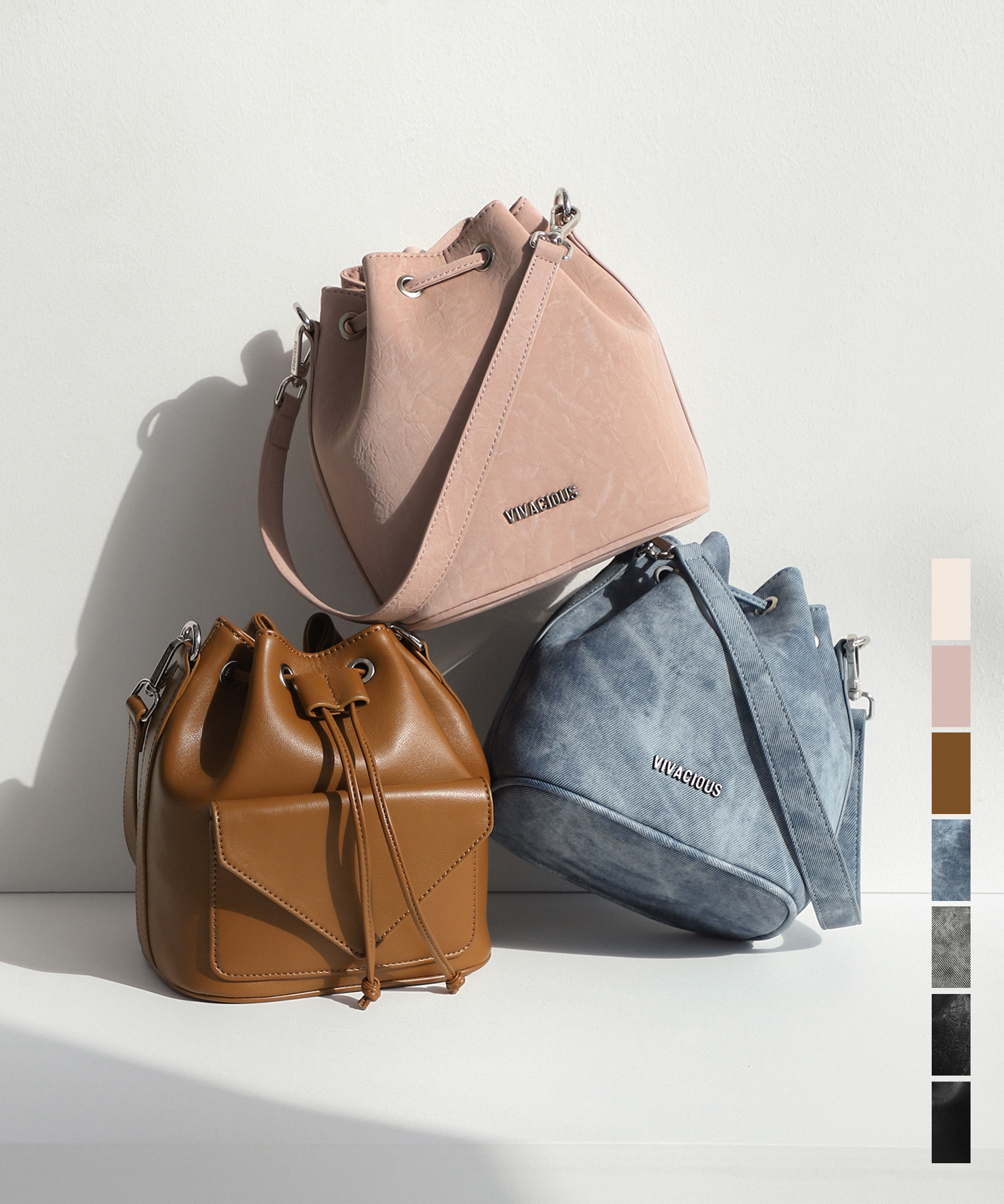Gwyneth Bucket Bag - 7COL