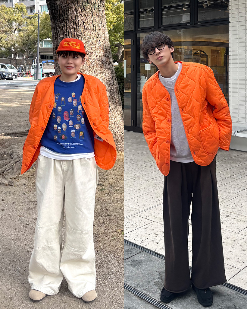 (ユニセックス) オーバーサイズキルティングジャケット