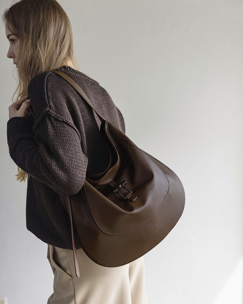 【購入特典】[ムイクイ] ルイネ ショルダーバッグ dk brown