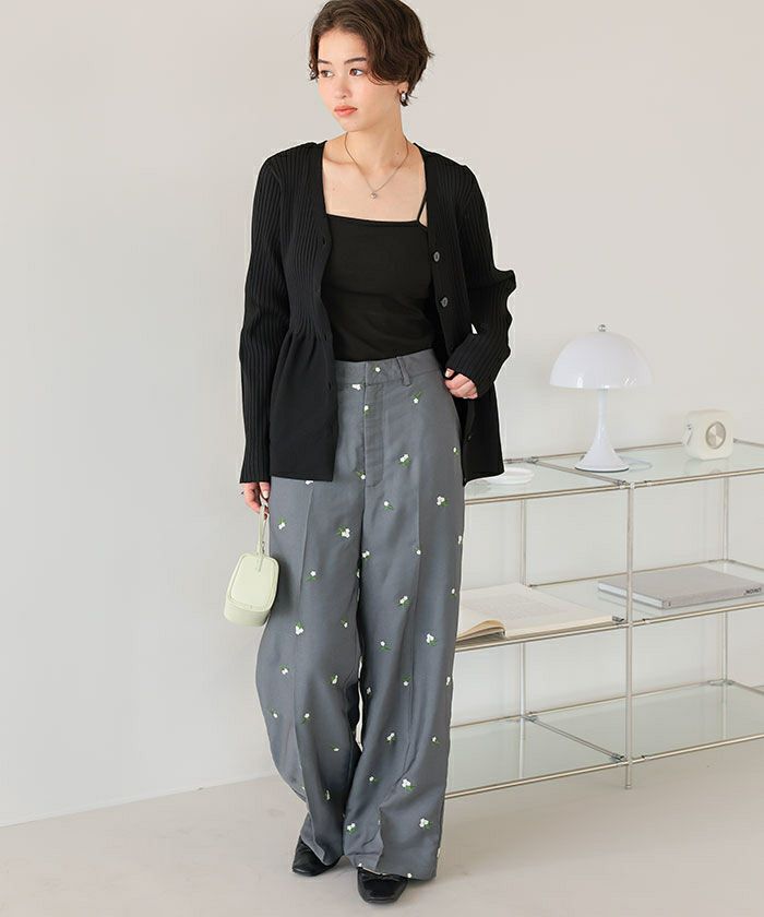 前後2wayペプラムニットトップス | ファッション通販サイト NUGU