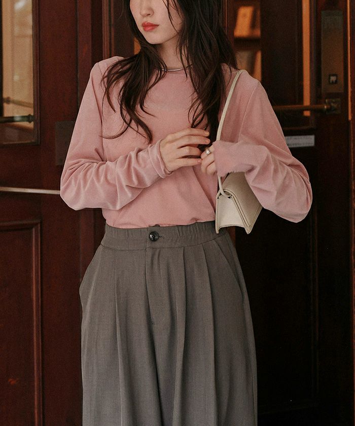 シアーベロアロングTシャツ