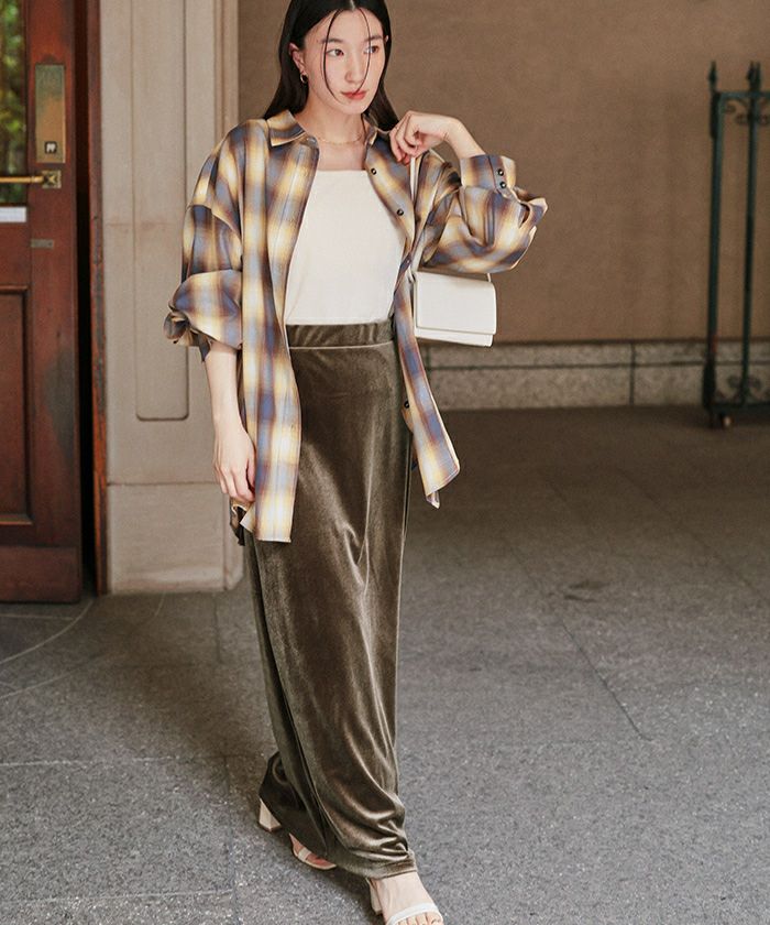 Iラインベロアスカート