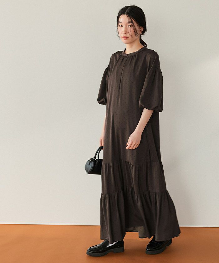 スキッパーティアードワンピース