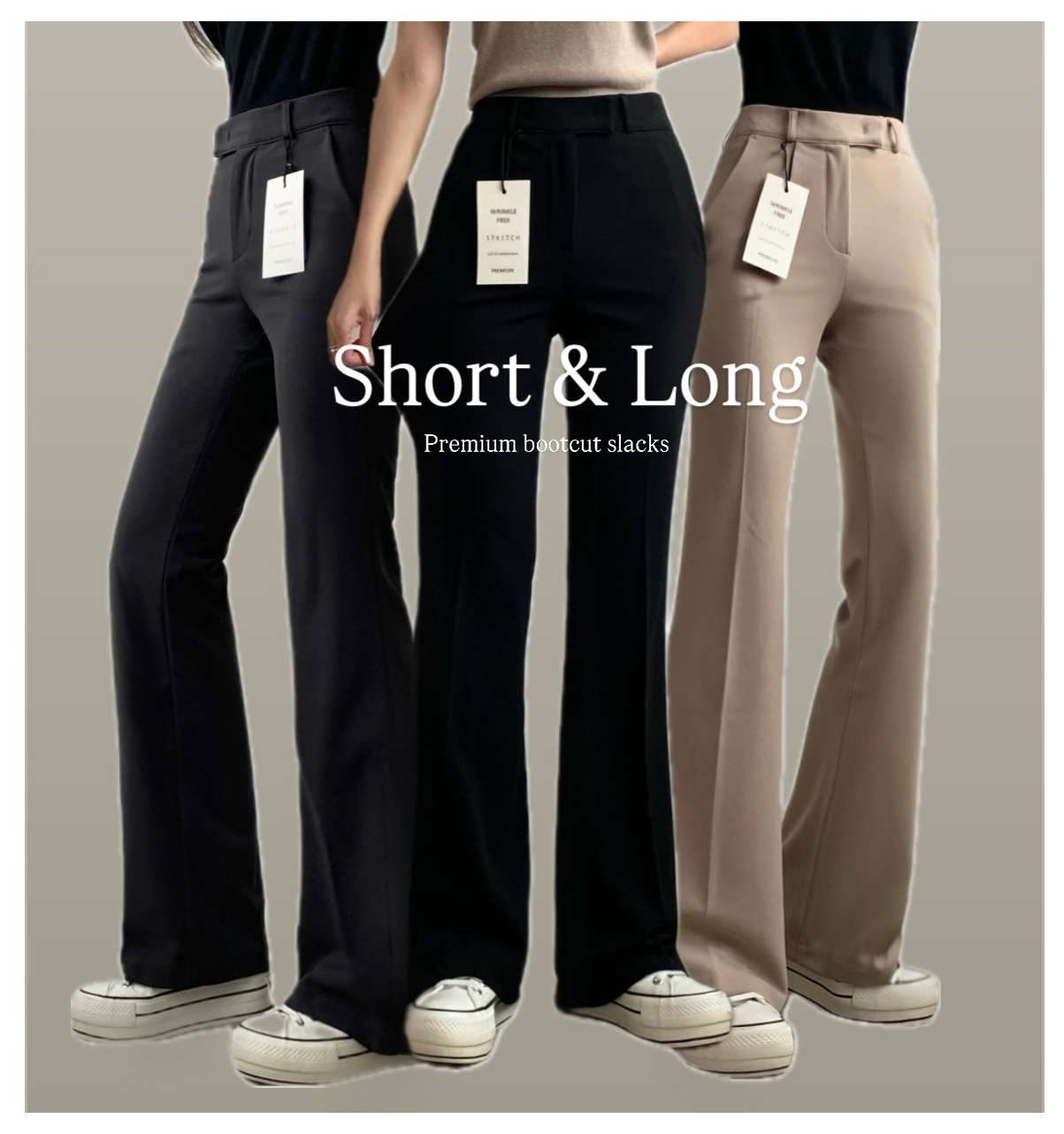 [選べる着丈] ブーツカットスラックス