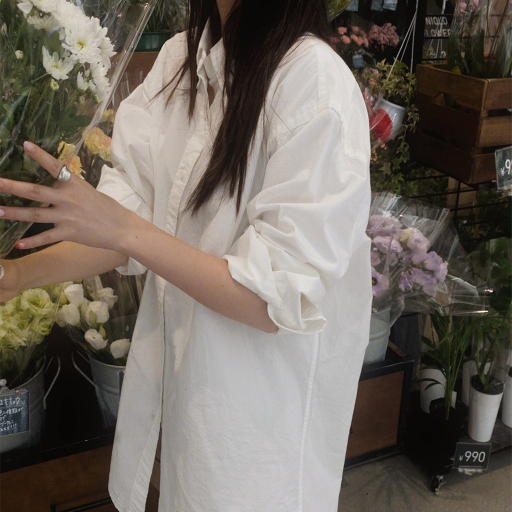 medamaオーバーサイズシャツワンピース SLOWMADE. シャツワンピース[メンズオーバーサイズシャツ