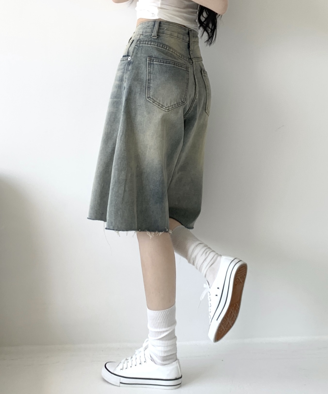 DeadOnArrival25 ヴィンテージ ウォッシュ ショーツ y2k DeadOnArrival25 ヴィンテージ ウォッシュ ショーツ y2k