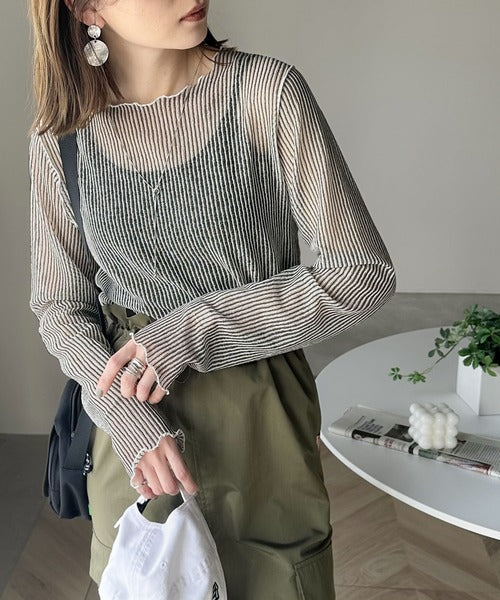 deuxieme classe リブシアープルオーバー Lajour｜シアープルオーバートップス | Rakuten Fashion(楽天