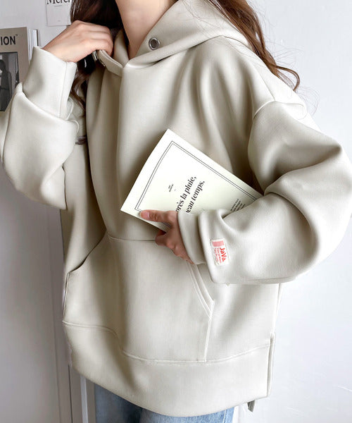 《JaVaジャバ コラボ》滑らか＆艶やか。ダンボールニットカンガルーポケットパーカー jv1160001