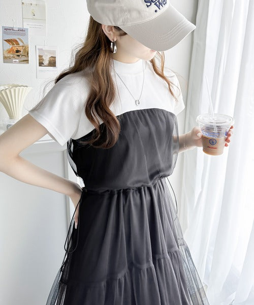 ラッフルシースルーワンピース | ファッション通販サイト NUGU