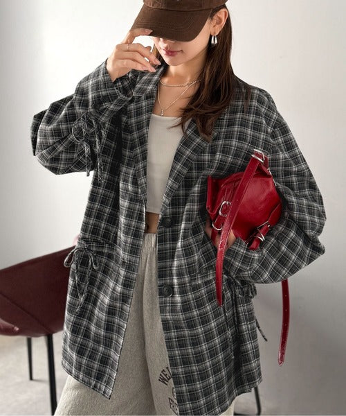 SLY 白黒チェック テーラードジャケット 90's 00's y2k final チェック