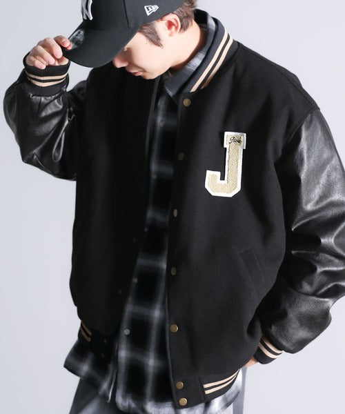 Javaジャバコラボ》ヴィンテージ風 メルトンスタジャン jv1209017