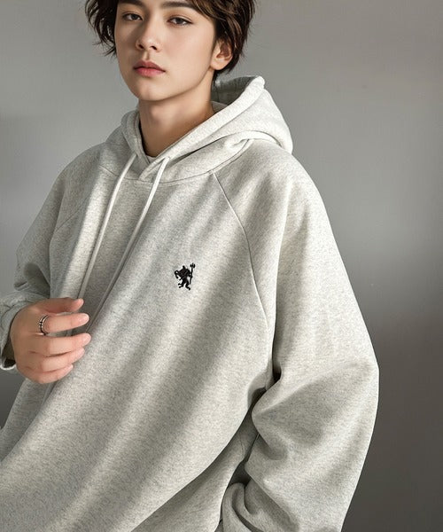 裏起毛]ステッチフード付きパーカーグレー | ファッション通販サイト NUGU