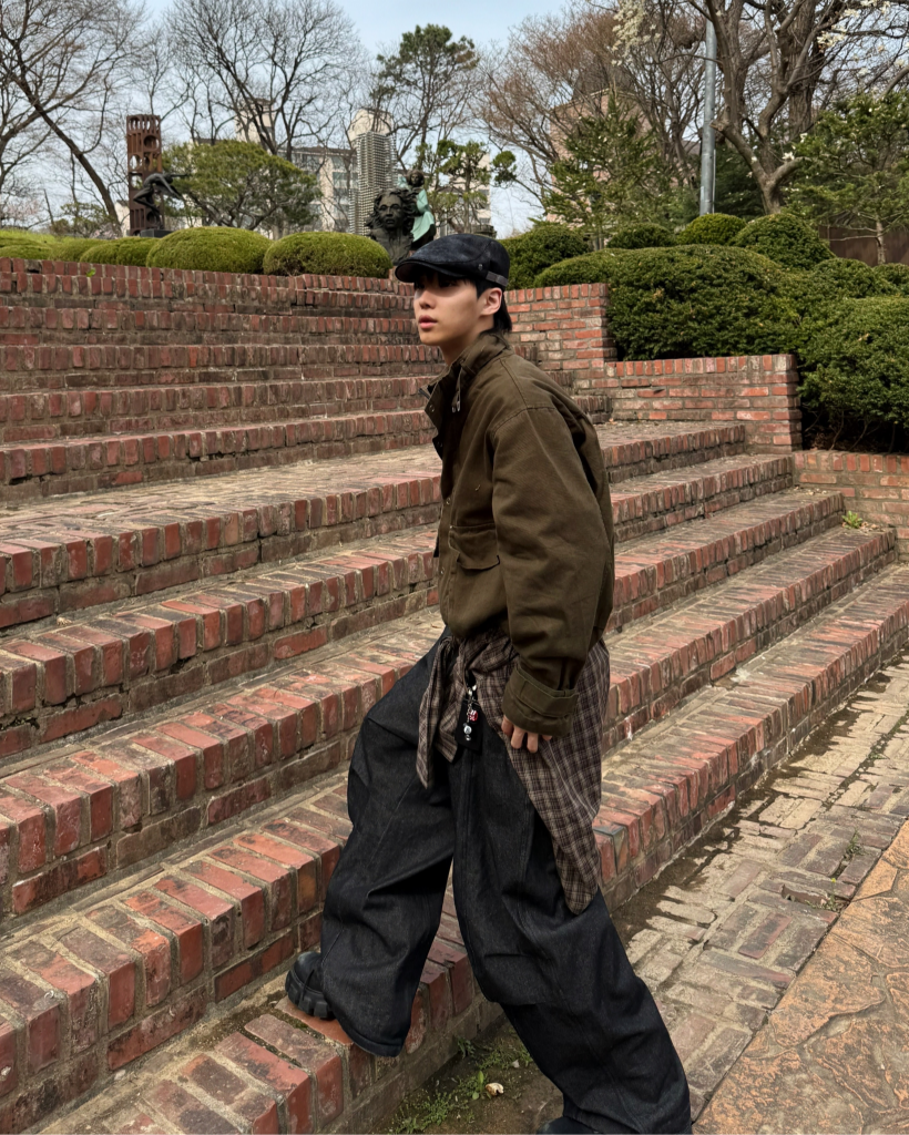 クロップドトレンチベルトミリタリージャケット