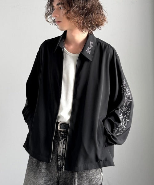 Classical Origin】「繊細さを羽織る。」刺繍デザインエレガンスジップ