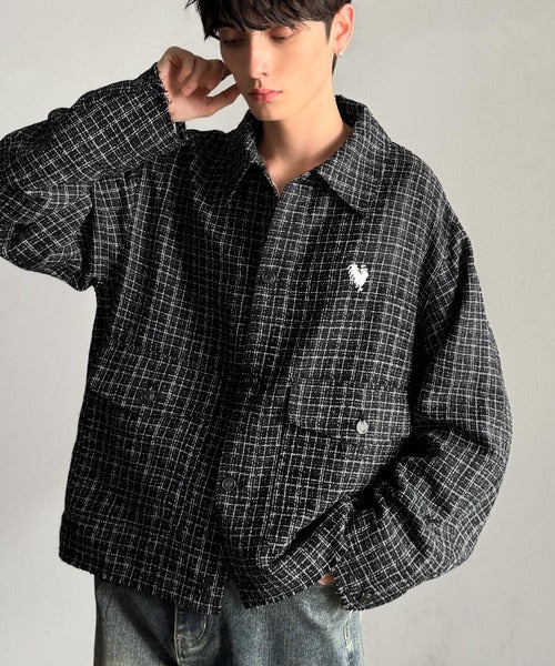 Classical Origin】「今季トレンド。」ツイード素材ショート丈