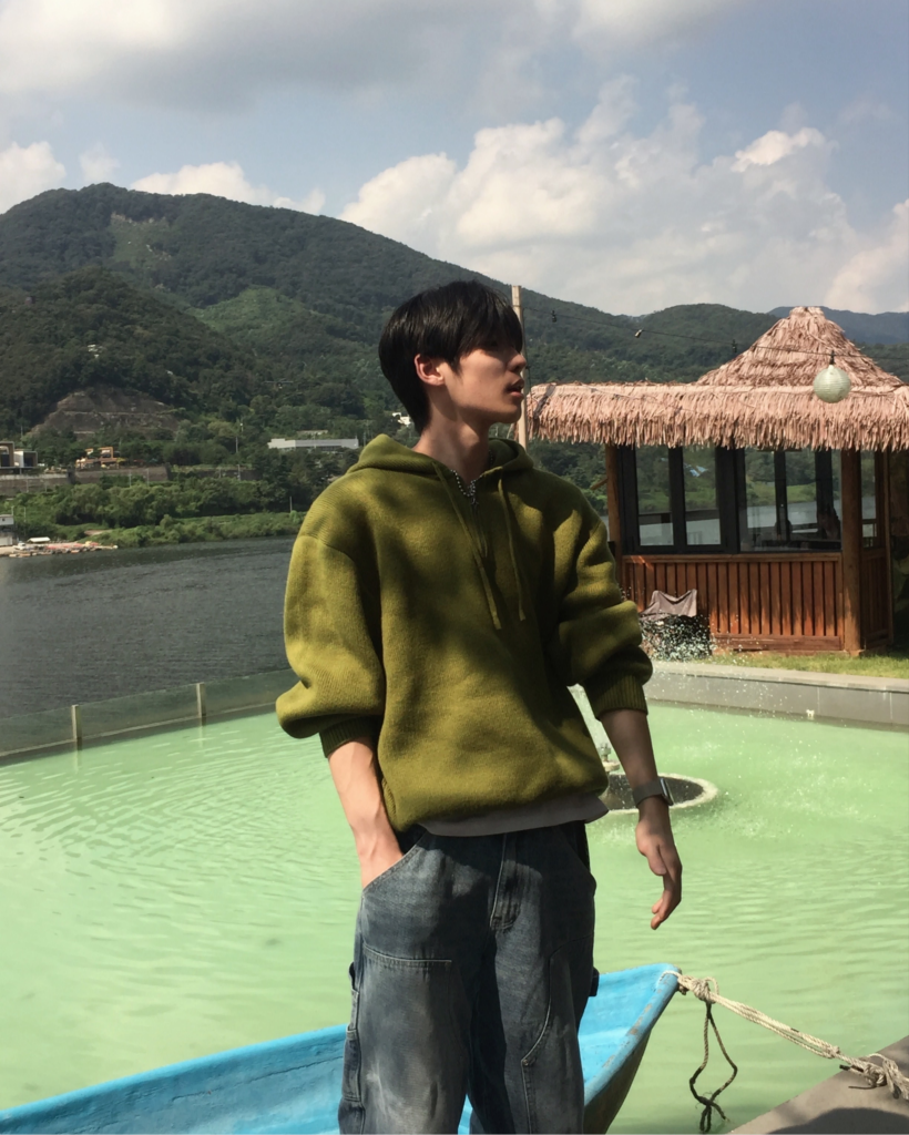 soerte ハーフジップニット(フード付き) ハーフジップフード付きニット | ファッション通販サイト NUGU