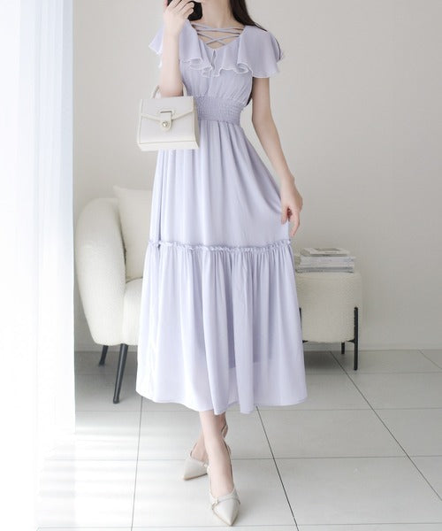 まゆお❤︎新品タグ付❤︎メゾピアノ❤︎９０❤︎みみぽぽウエディング❤︎半袖ワンピース 6032205_1.jpg