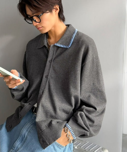 JaVaジャバコラボ》さりげない配色で着こなしに差を。ステッチ配色