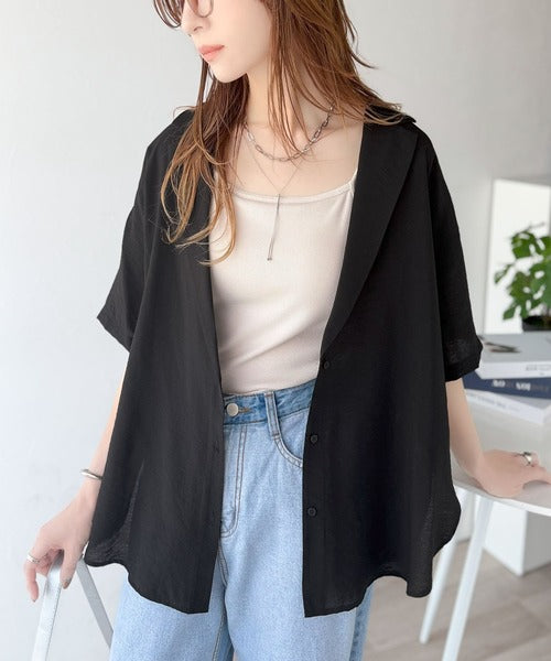 ヴィンテージ ブラウス シースルー シアー vintage レディース 古着 80s Shapely 襟 サテン 総レース タック シャツ