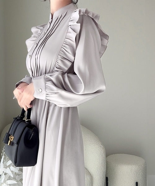 美品 レリアン 9 ワンピース グレー レリアン ワンピース サイズ9 M レディース新品同様 - グレー