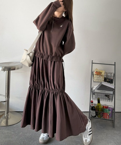 ⭐︎極美品⭐︎ビームスゴルフ 中綿ボアドッキングワンピース　刺繍ロゴ　切り替え 人気✨ビームスゴルフ♡中綿ボアドッキングワンピース 刺繍ロゴ