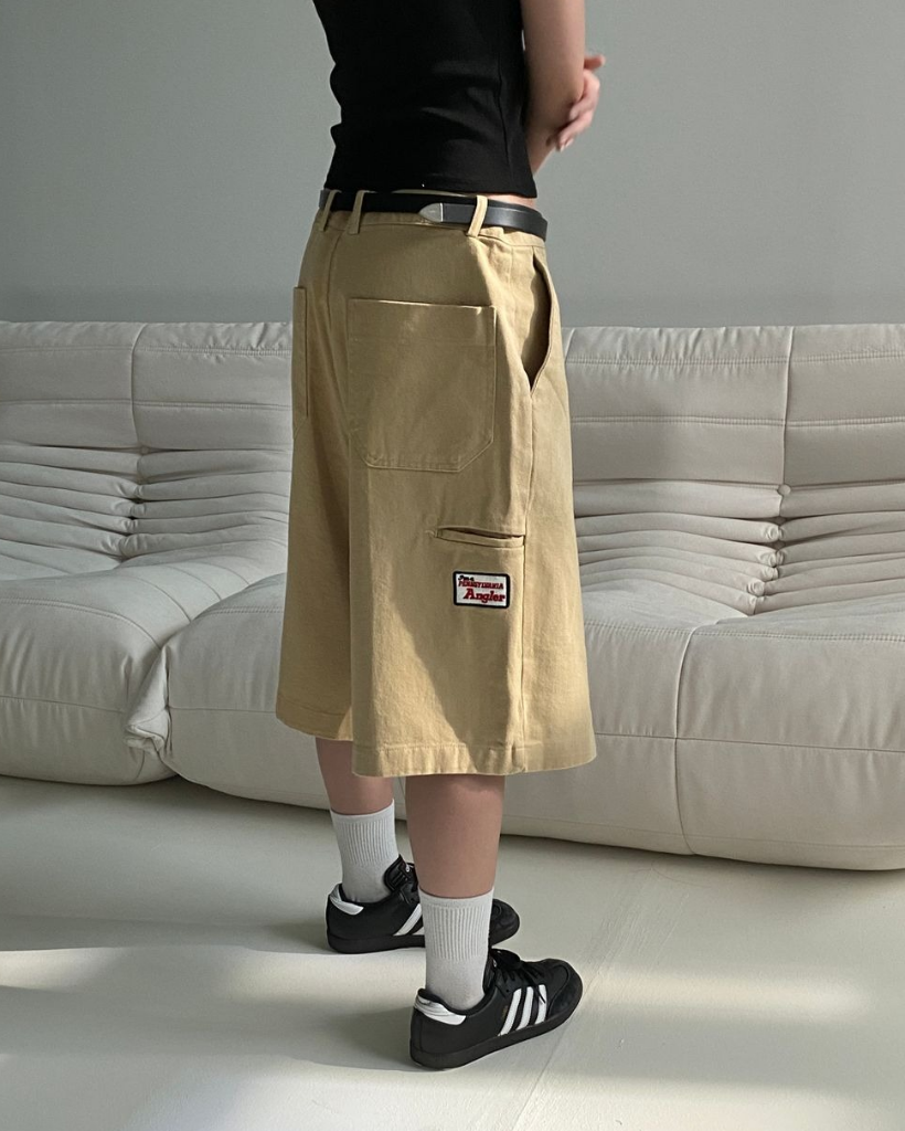 GOODENOUGH パッチワークハーフパンツ L GOODENOUGH パッチワークハーフパンツ Lアウトレット ショッ