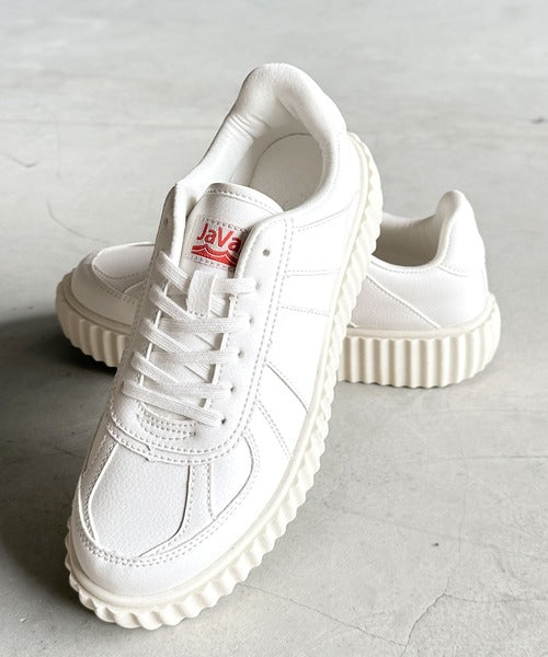 ジャム　まとめ売り110 Javaジャバコラボ》レトロな配色で洗練された装いに。厚底コート