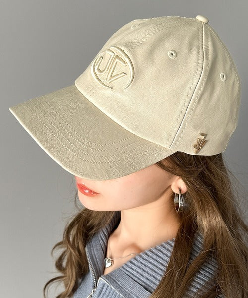 Javaジャバコラボ》インパクトを与える主役キャップ。フェイクレザー