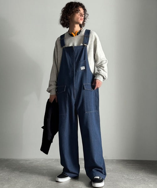 Classical Origin】Front-Zip Loose Overalls／フロントジップ仕様