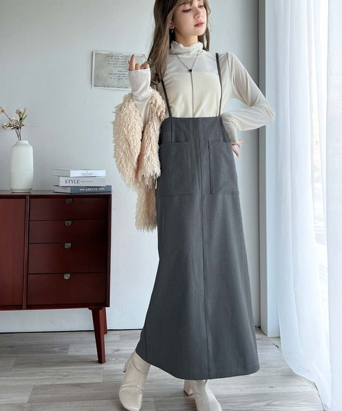 vaqutaux カシミア2wayタキシードスカート ヴォヤージュ ミルク MILK 黒 レディタキシード セットアップ vaqutaux カシミア2way