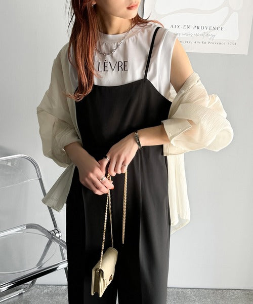 ドレスハーセルフ　サロペット/シルクコットン　未使用　ブラウン SALOPETTE / SILK COTTON - DRESS HERSELF ONLINESHOP / ドレス