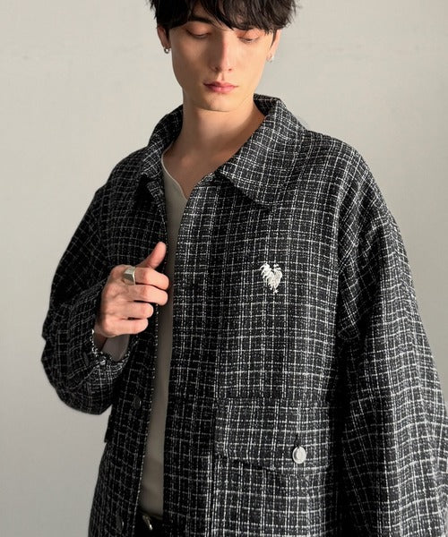 Classical Origin】「今季トレンド。」ツイード素材ショート丈