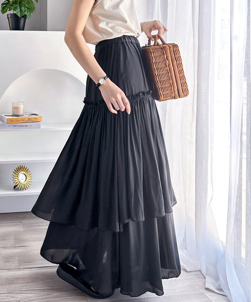 大人の余裕。アシンメトリーフリルスカート ce1260061 | ファッション