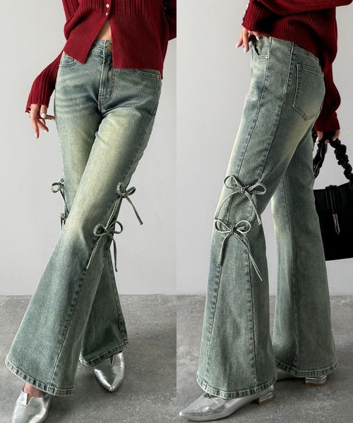 カプリシャスミー　capriciousmie サイドリボンバミューダパンツ カプリシャスミー capriciousmie サイドリボンバミューダパンツ