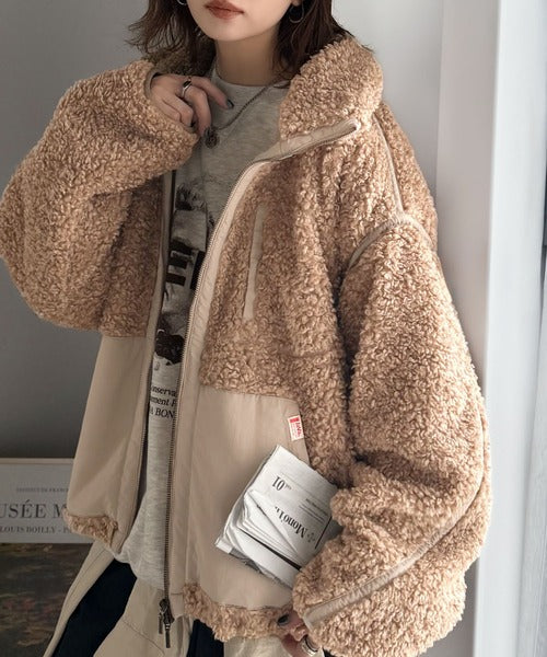 ブルネロクチネロ44バイカラーナイロンジャケット ベージュ/ホワイト フード付き ブルネロクチネロ44バイカラーナイロンジャケット ベージュ/ホワイト