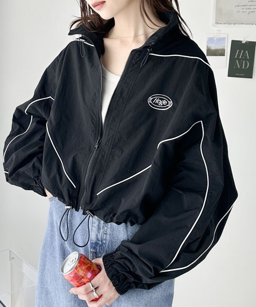 Javaジャバコラボ》甘カジュアルを格上げ。配色パイピングナイロン