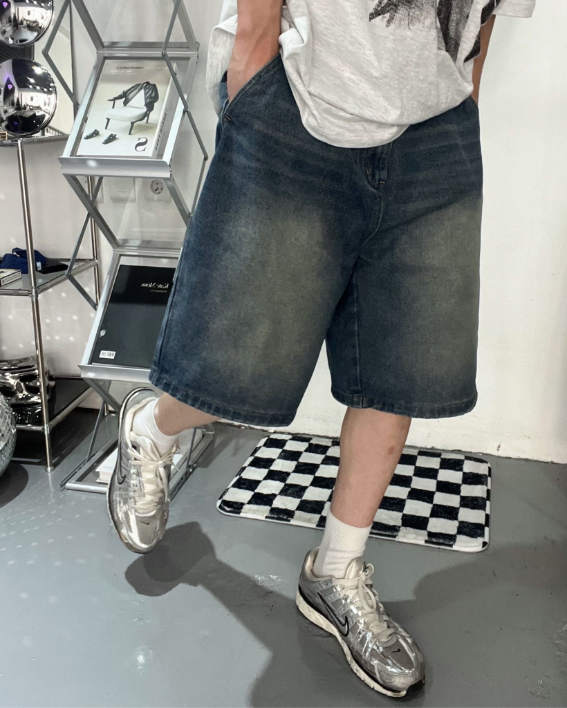 ZUMBA ハーフパンツ　デニム　グレー　Ｓ ハーフデニムパンツ | ファッション通販サイト NUGU