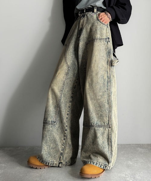 【Classical Origin】「遊び心満載。」ダブルニーワイドペインターデニム／Double Knee Wide Painter Denim co0900003