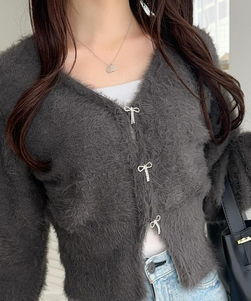 ☆miu miu☆フラワービジューボタン カーディガン 長袖 miumiu ミュウ  