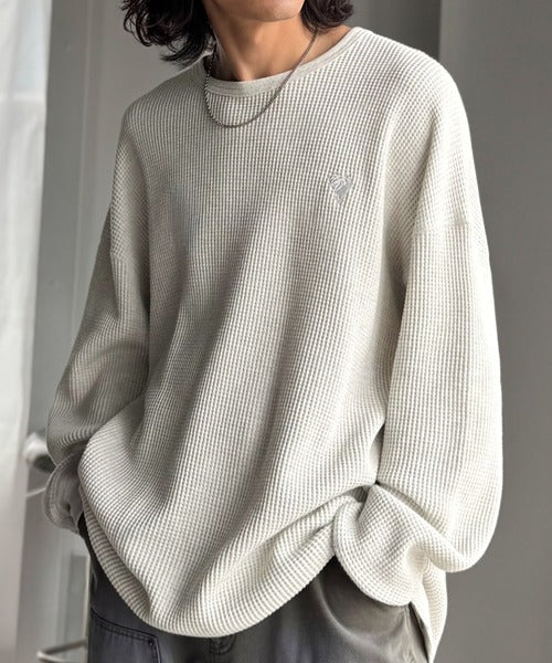 Classical Origin】「ヘビーウェイト一択。」綿100％ワッフルクルー